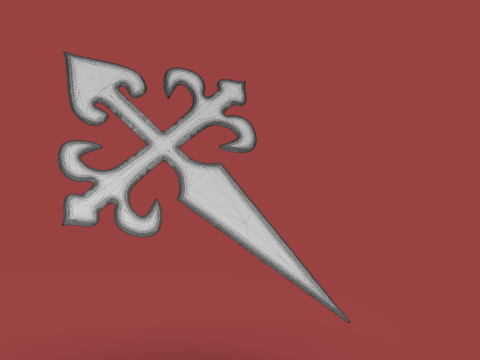 Cross of Saint James 3D 프린트 모델