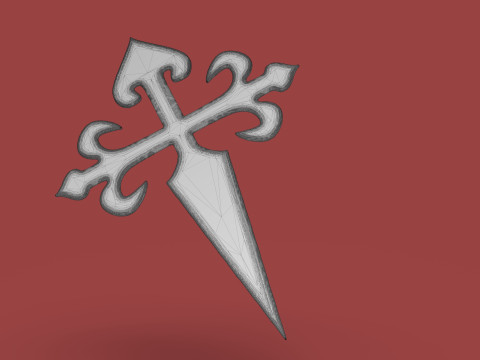 Cross of Saint James 3D 프린트 모델