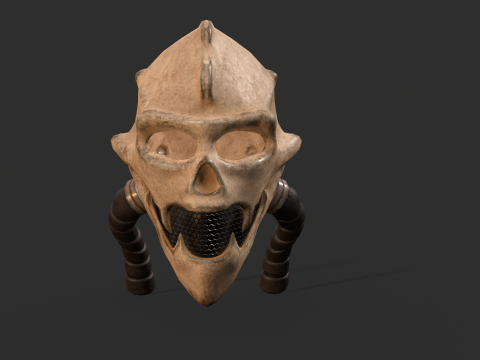 Renegade Skull Helmet 3D मॉडल