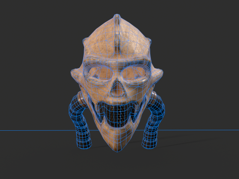 Renegade Skull Helmet Modèle 3D