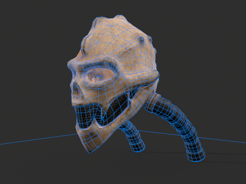 Renegade Skull Helmet Modèle 3D