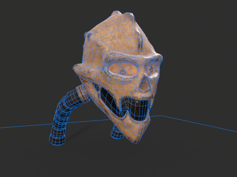 Renegade Skull Helmet Modèle 3D