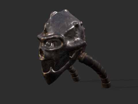 Renegade Skull Helmet Modèle 3D