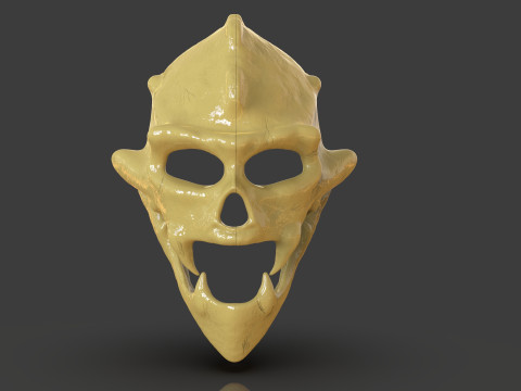 Renegade Skull Helmet Mask 3Dプリントモデル