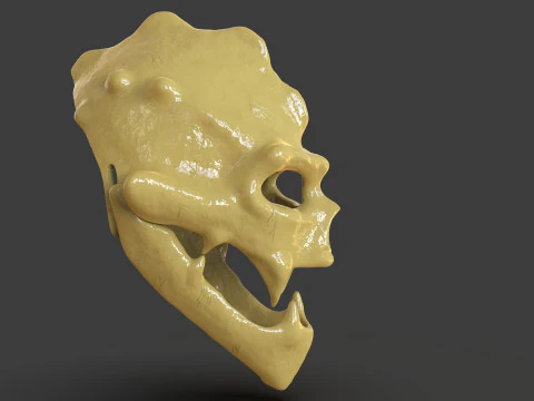 Renegade Skull Helmet Mask 3D Print Model