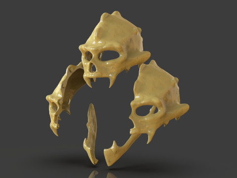 Renegade Skull Helmet Mask 3D प्रिंट मॉडल