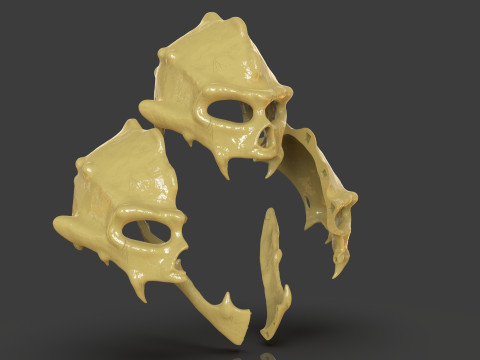 Renegade Skull Helmet Mask 3D प्रिंट मॉडल