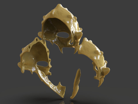 Renegade Skull Helmet Mask 3D प्रिंट मॉडल