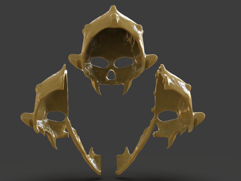 Renegade Skull Helmet Mask 3D प्रिंट मॉडल