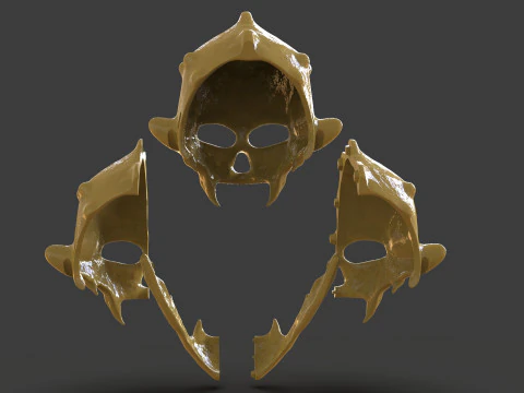 Renegade Skull Helmet Mask 3D Print Model