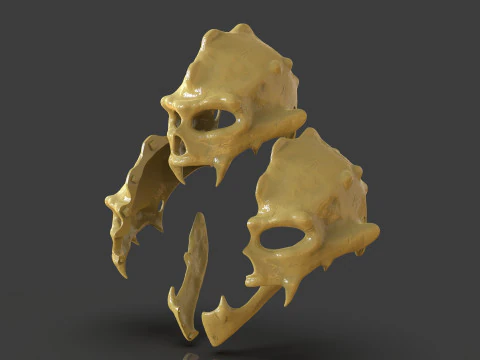 Renegade Skull Helmet Mask 3D Print Model