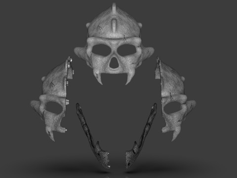 Renegade Skull Helmet Mask 3D प्रिंट मॉडल