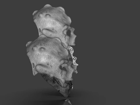 Renegade Skull Helmet Mask 3D Print Model