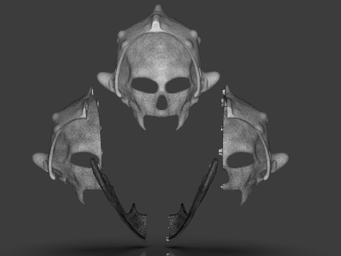 Renegade Skull Helmet Mask 3D प्रिंट मॉडल