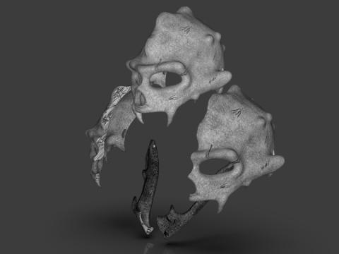 Renegade Skull Helmet Mask 3D प्रिंट मॉडल