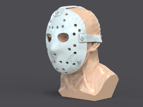 Jason Voorhes Bust 3D Модель
