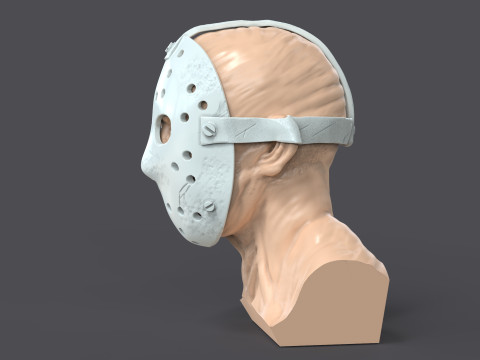 Jason Voorhes Bust 3D Модель
