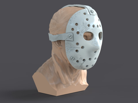 Jason Voorhes Bust 3D Модель