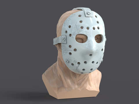 Jason Voorhes Bust 3D Модель