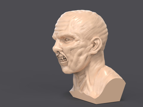 Jason Voorhes Bust 3D Модель