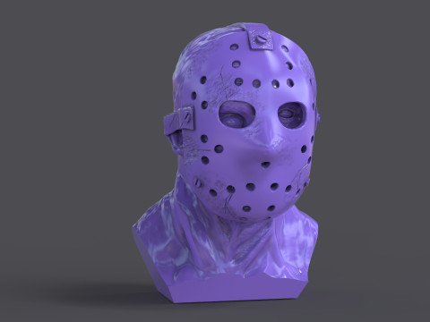 Jason Voorhes Bust 3D Модель
