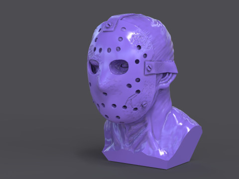 Jason Voorhes Bust 3D Модель