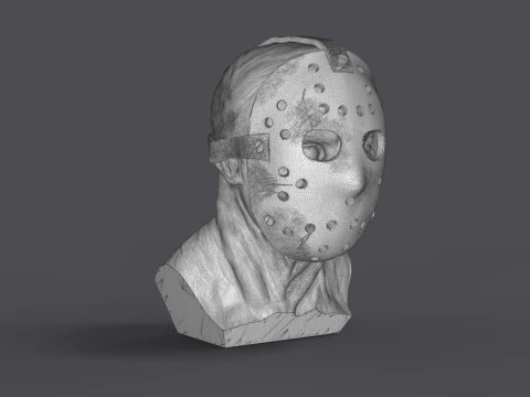 Jason Voorhes Bust 3D Model
