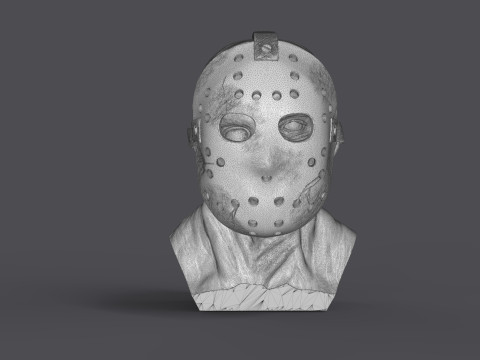 Jason Voorhes Bust 3D Модель