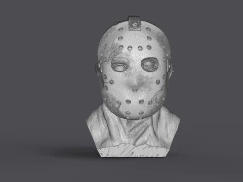 Jason Voorhes Bust 3D Model