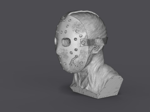Jason Voorhes Bust 3D Модель