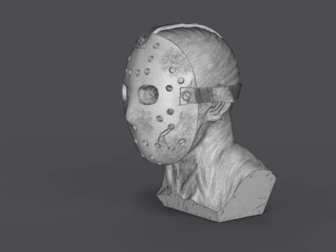 Jason Voorhes Bust 3D Model