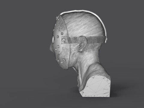 Jason Voorhes Bust 3D Модель