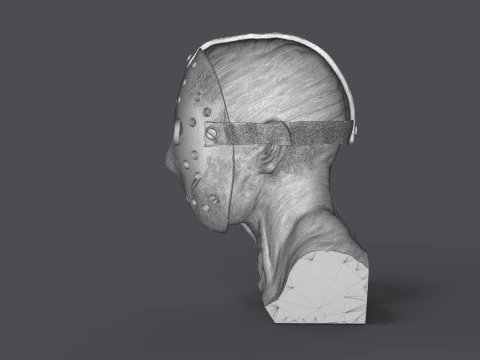 Jason Voorhes Bust 3D Model