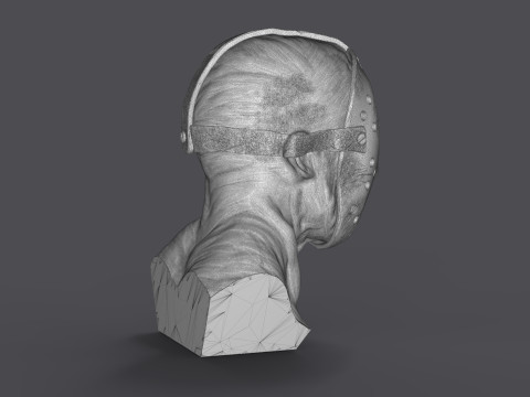 Jason Voorhes Bust 3D Модель