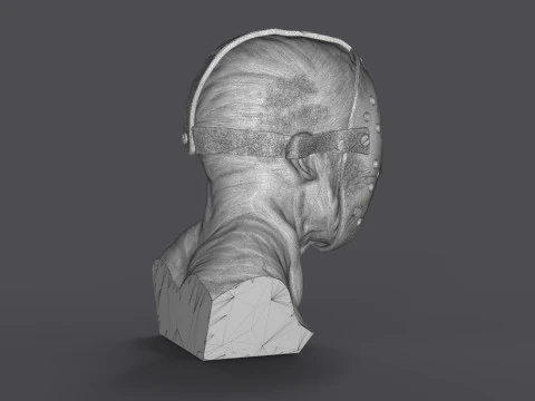Jason Voorhes Bust 3D Model