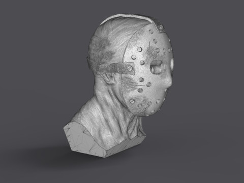 Jason Voorhes Bust 3D Модель