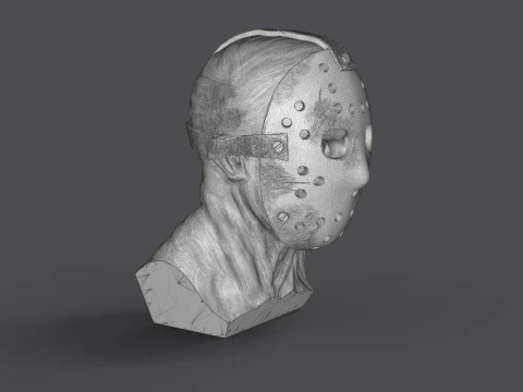 Jason Voorhes Bust 3D Model