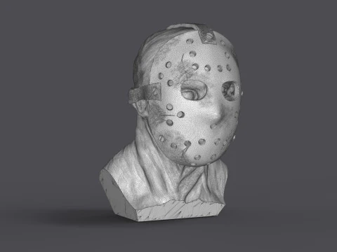 Jason Voorhes Bust 3D Model