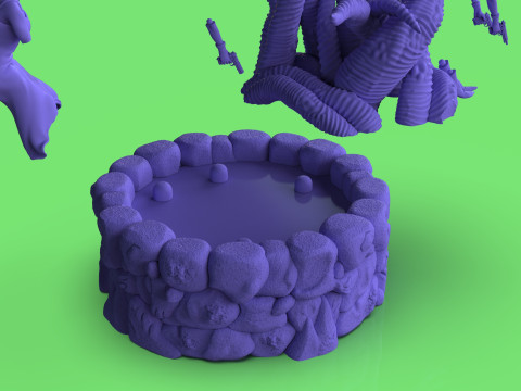 Diorama Jenny VS Tentacles 3Dモデル