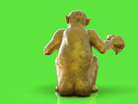 Chimp Ice Cream Addict 3D Модель