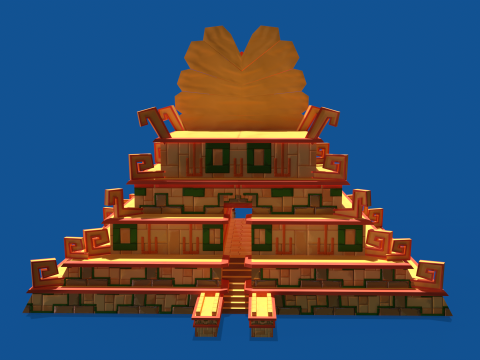 Stylized Incan Temple 3Dモデル