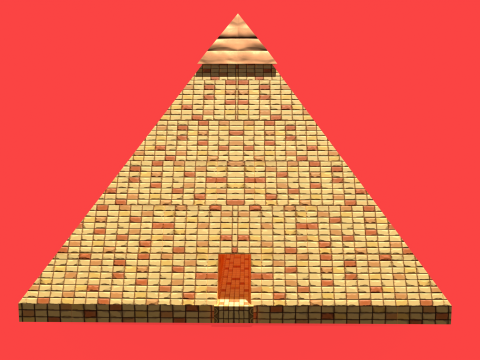 Stylized Serpent Temple 3D Model