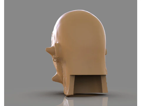 Prisoner Tortured Head 3D Print Model