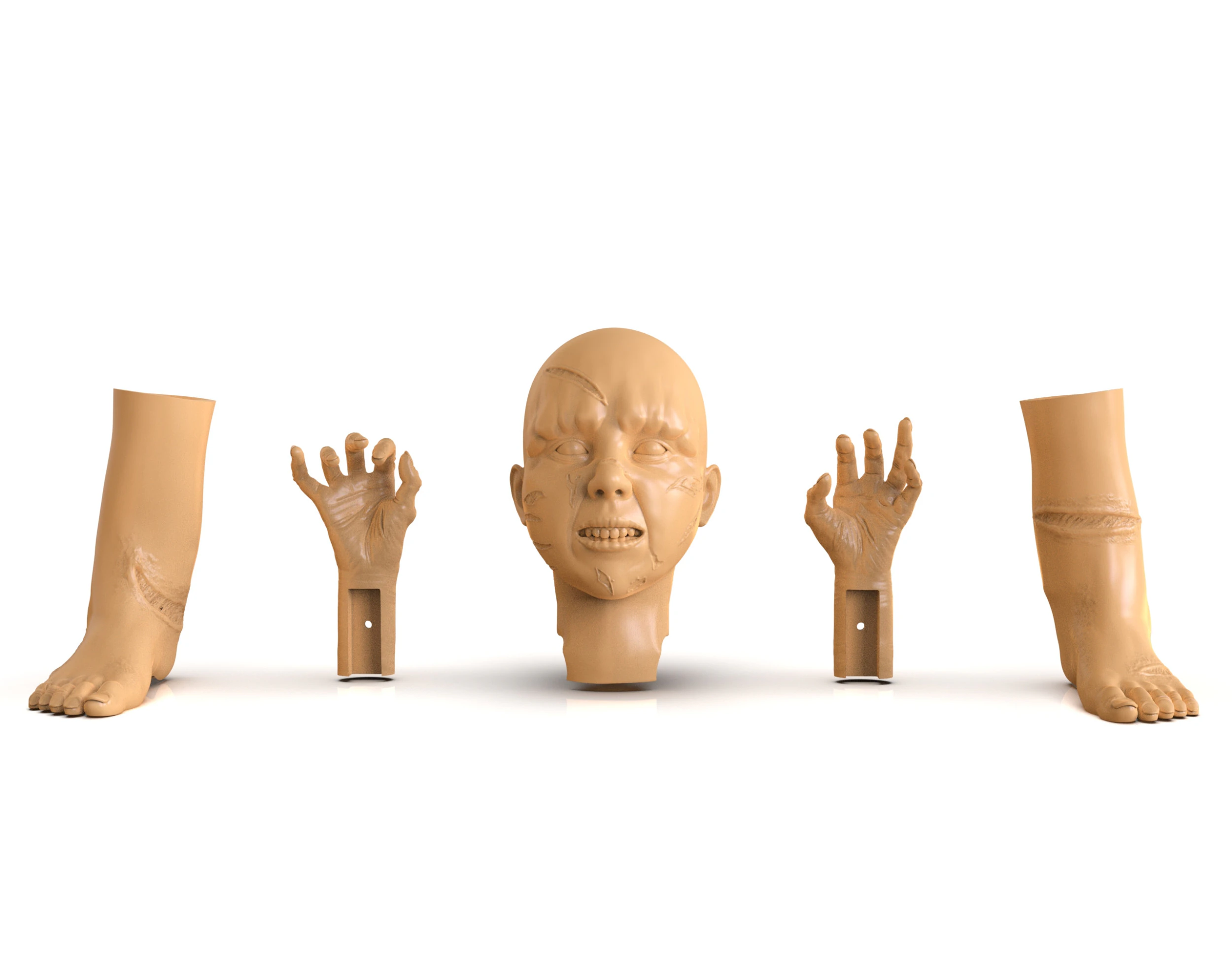 Regan MacNeil Parts 3D Print Model .c4d .max .obj .3ds .fbx .stl .blend 