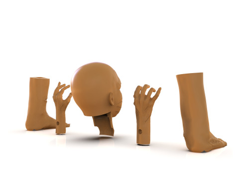 Regan MacNeil Parts 3D 打印模型