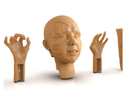 Regan MacNeil Parts 3D 打印模型