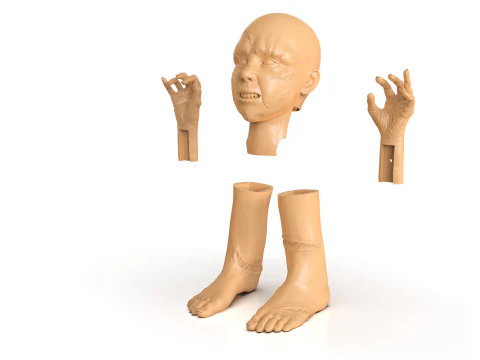 Regan MacNeil Parts 3D Print Model