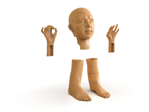 Regan MacNeil Parts 3D 打印模型