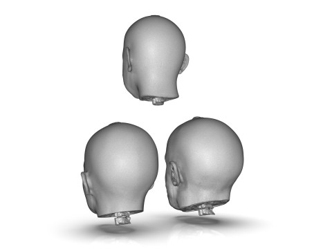 Family Zombie Heads 3D Print Model