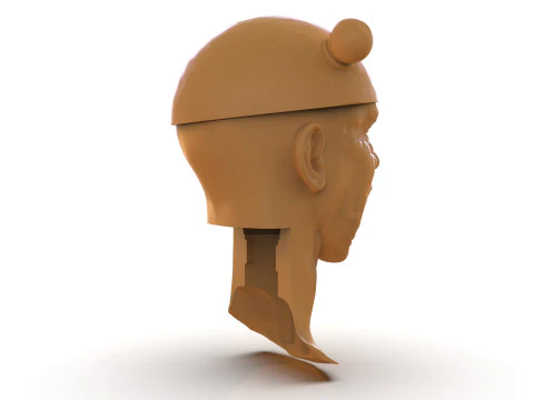 Electrocuted Man 3D Print Model